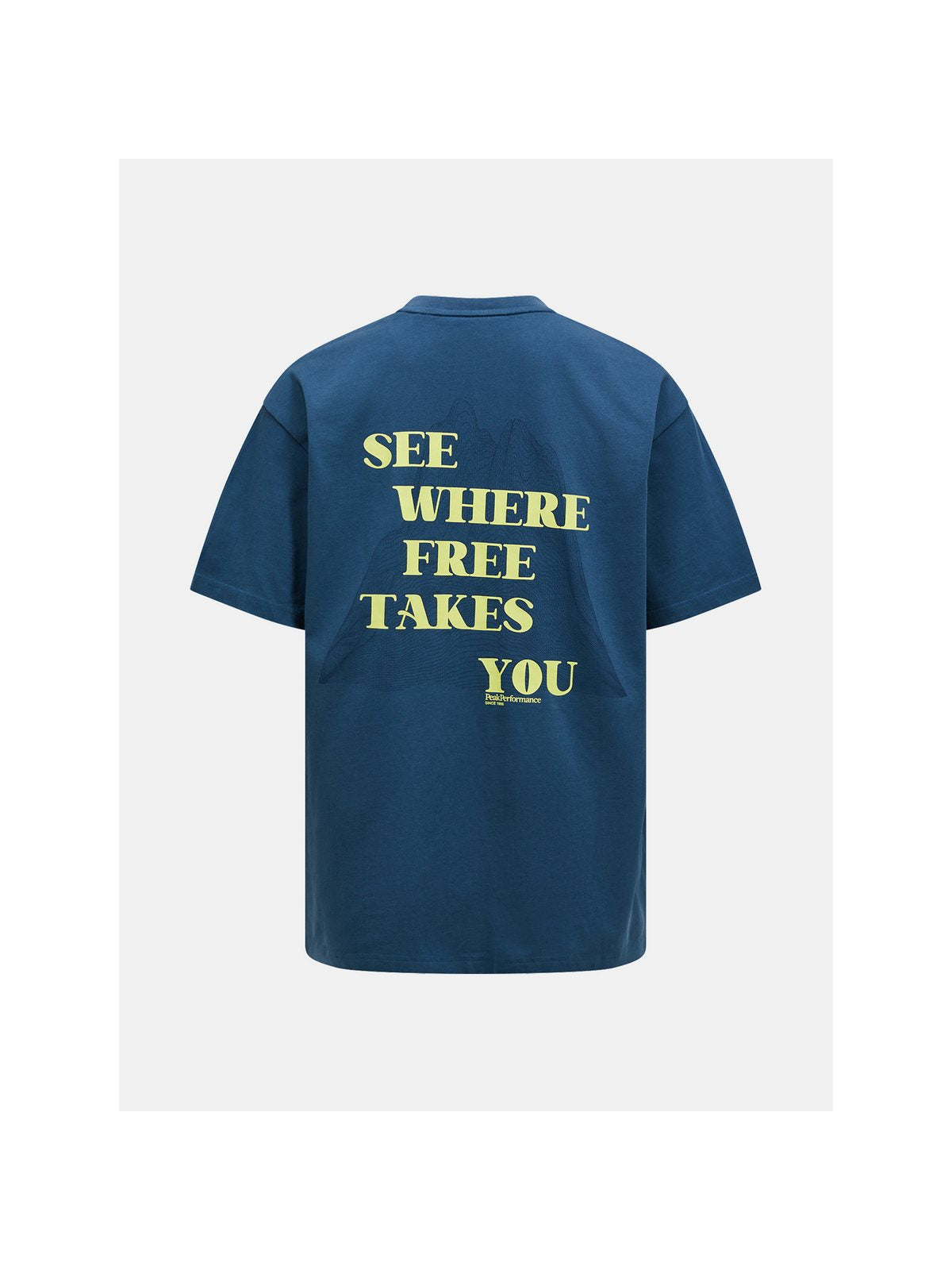Koszulka PEAK PERFORMANCE M Graphic Tee niebieski