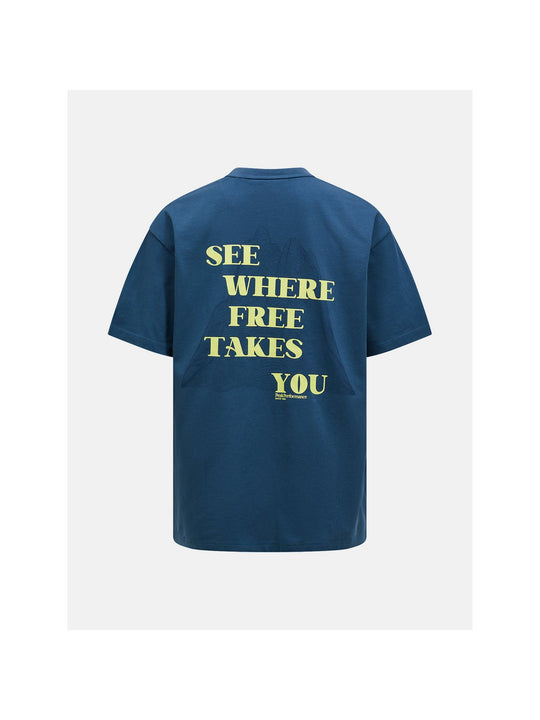 Koszulka PEAK PERFORMANCE M Graphic Tee niebieski
