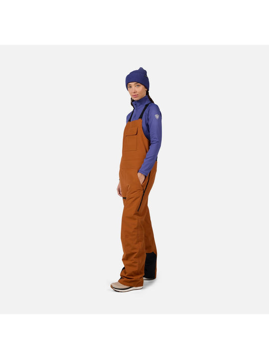 Spodnie narciarskie damskie ROSSIGNOL W Outerlimits Insulated Bib brązowe
