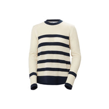 Sweter Damski Z granatowymi Pasami HELLY HANSEN W Salt Knit Sweater Kremowy
