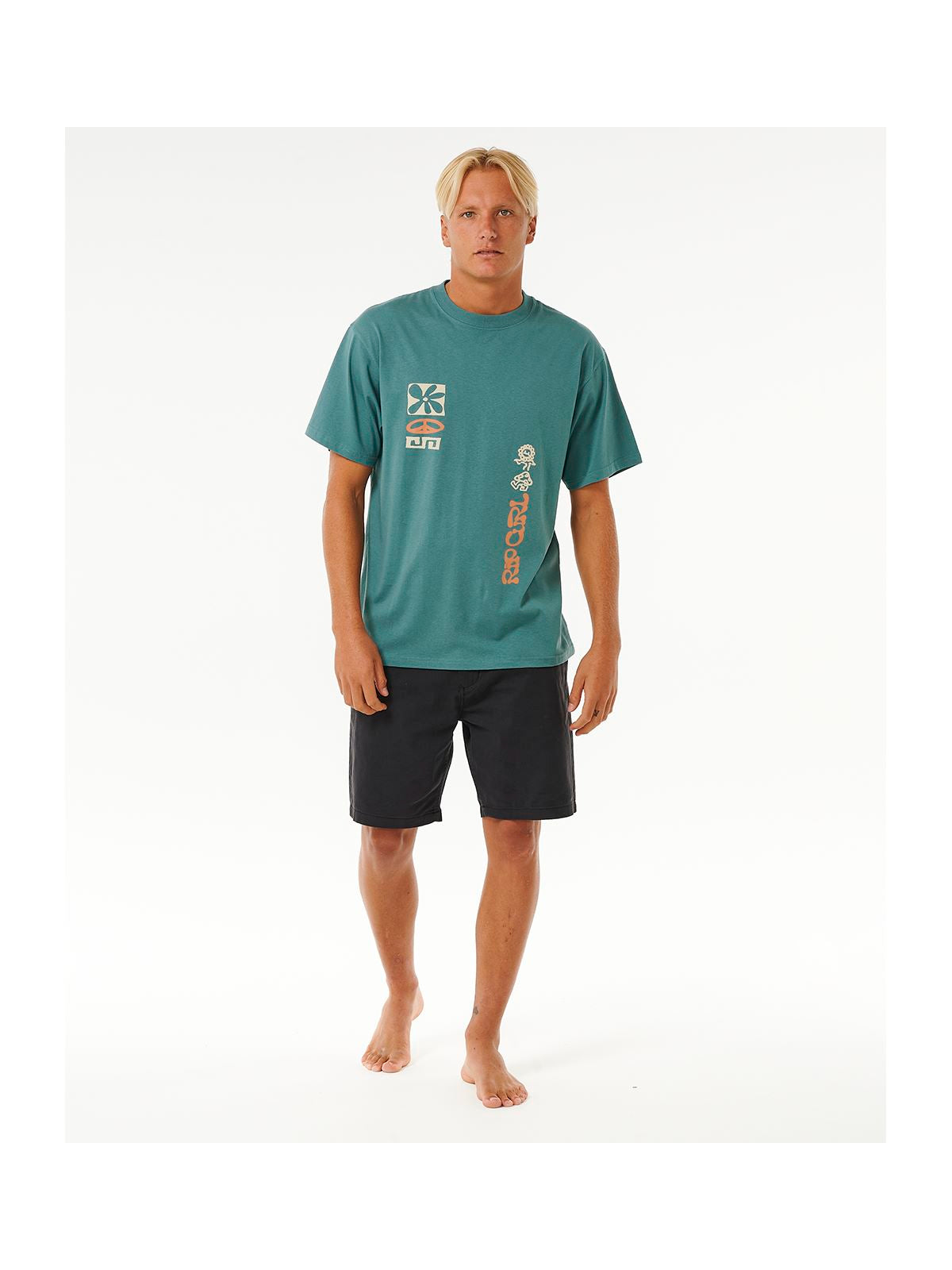 Koszulka RIP CURL Swc Power Plants Tee niebieski - Adventure Sports
