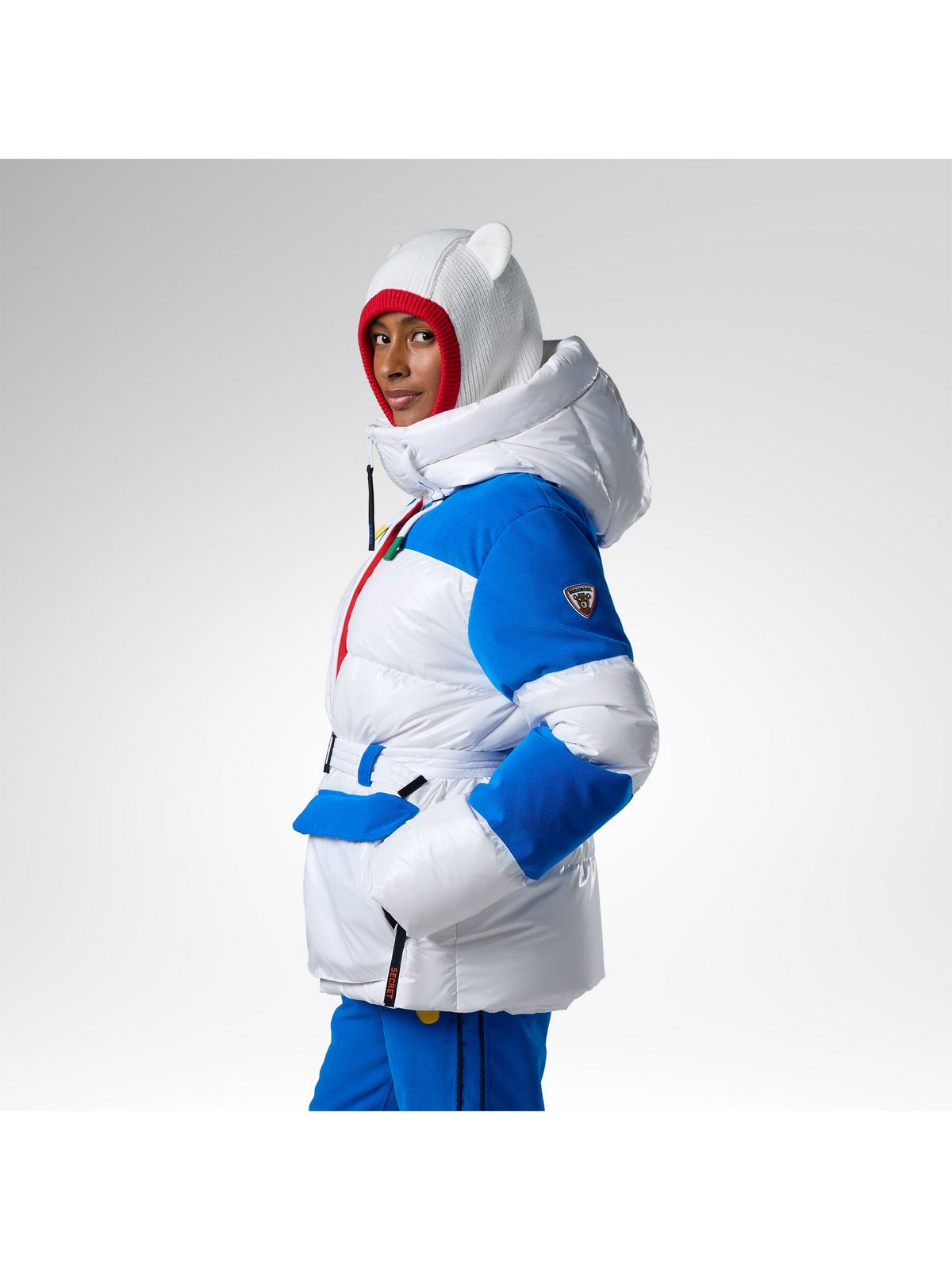 Kurtka narciarska damska ROSSIGNOL W Jcc Corduroy Down Ski Jacket biała