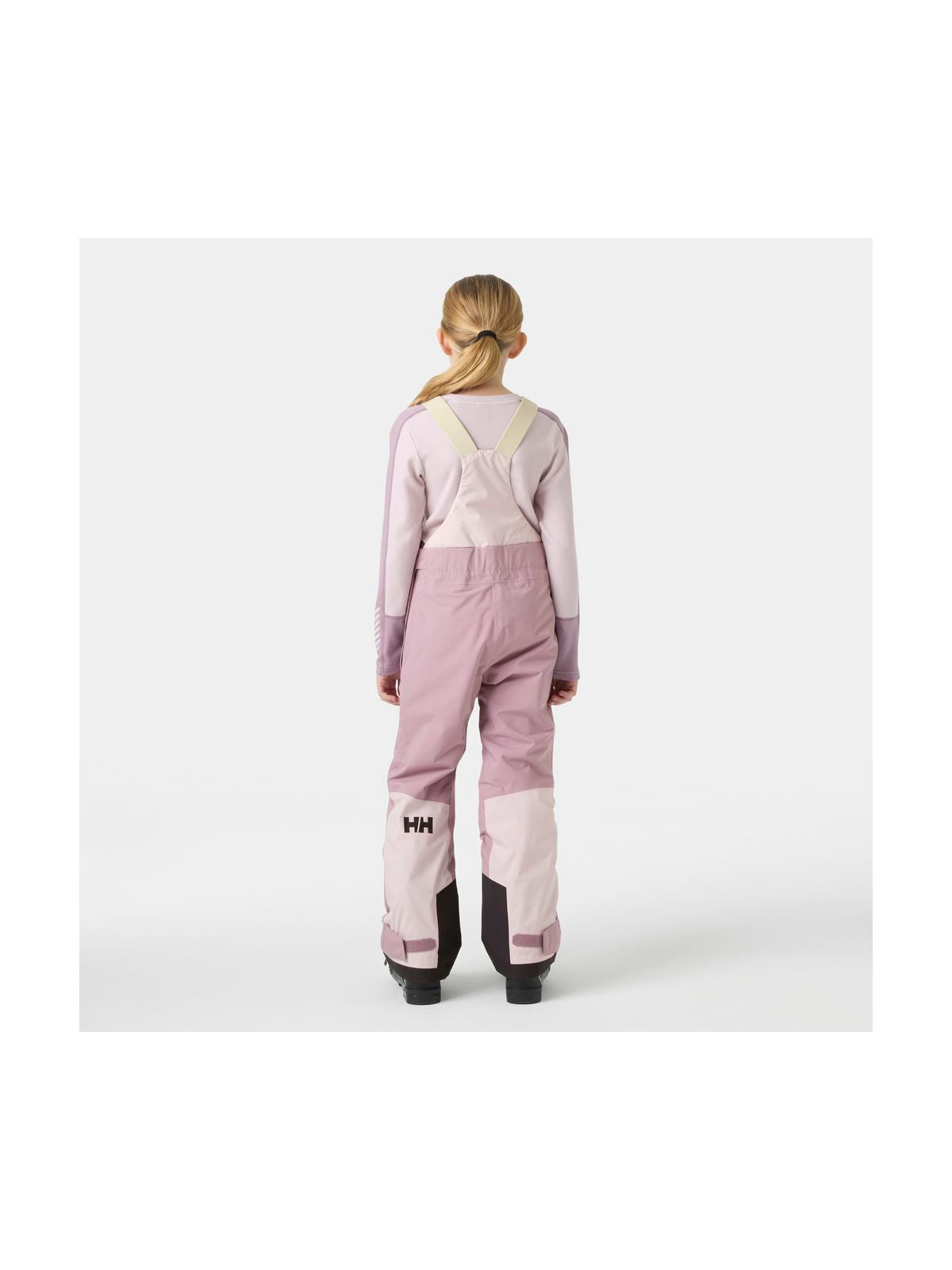 Spodnie narciarskie dziewczęce HELLY HANSEN JR GIRL STELLAR BIB PANT fioletowe