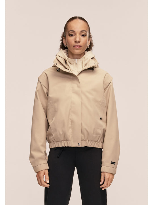 Kurtka damska CASALL Scandi Bomber Rain Jacket kolor beżowy
