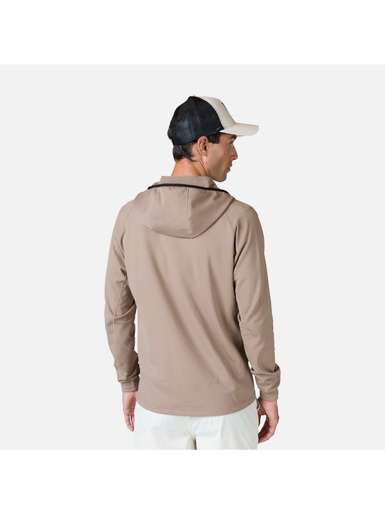 Bluza męska Rossignol Mid Layer Thin Fz beżowa - Adventure Sports
