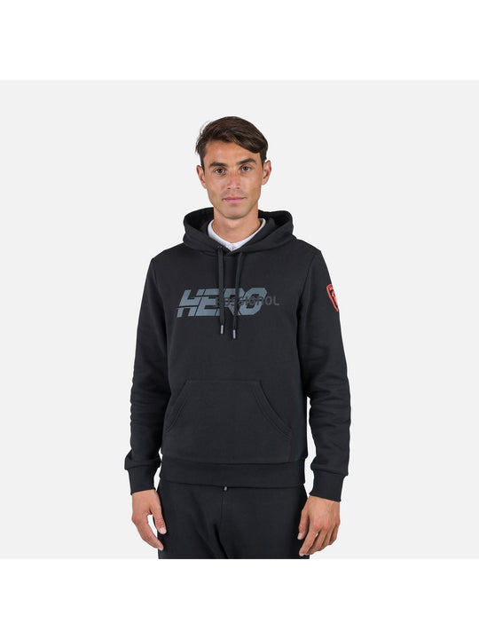 Bluza sportowa męska Rossignol New Hero Hoodie czarna - Adventure Sports
