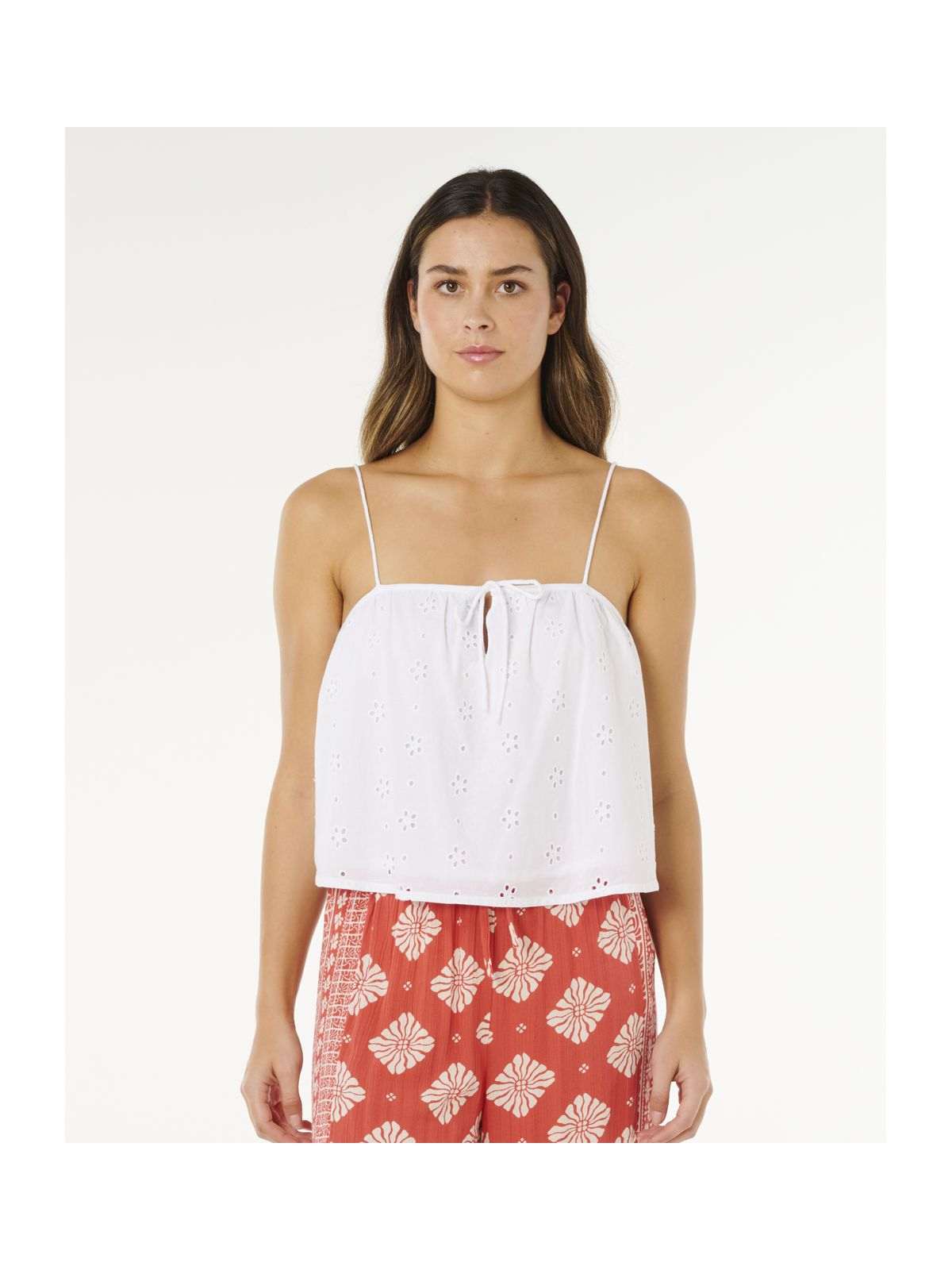 Koszulka damska RIP CURL Oasis Broderie Top biała