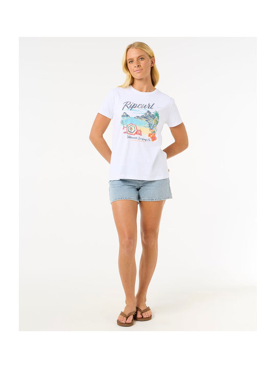Koszulka RIP CURL Crystal Standard Tee biały
