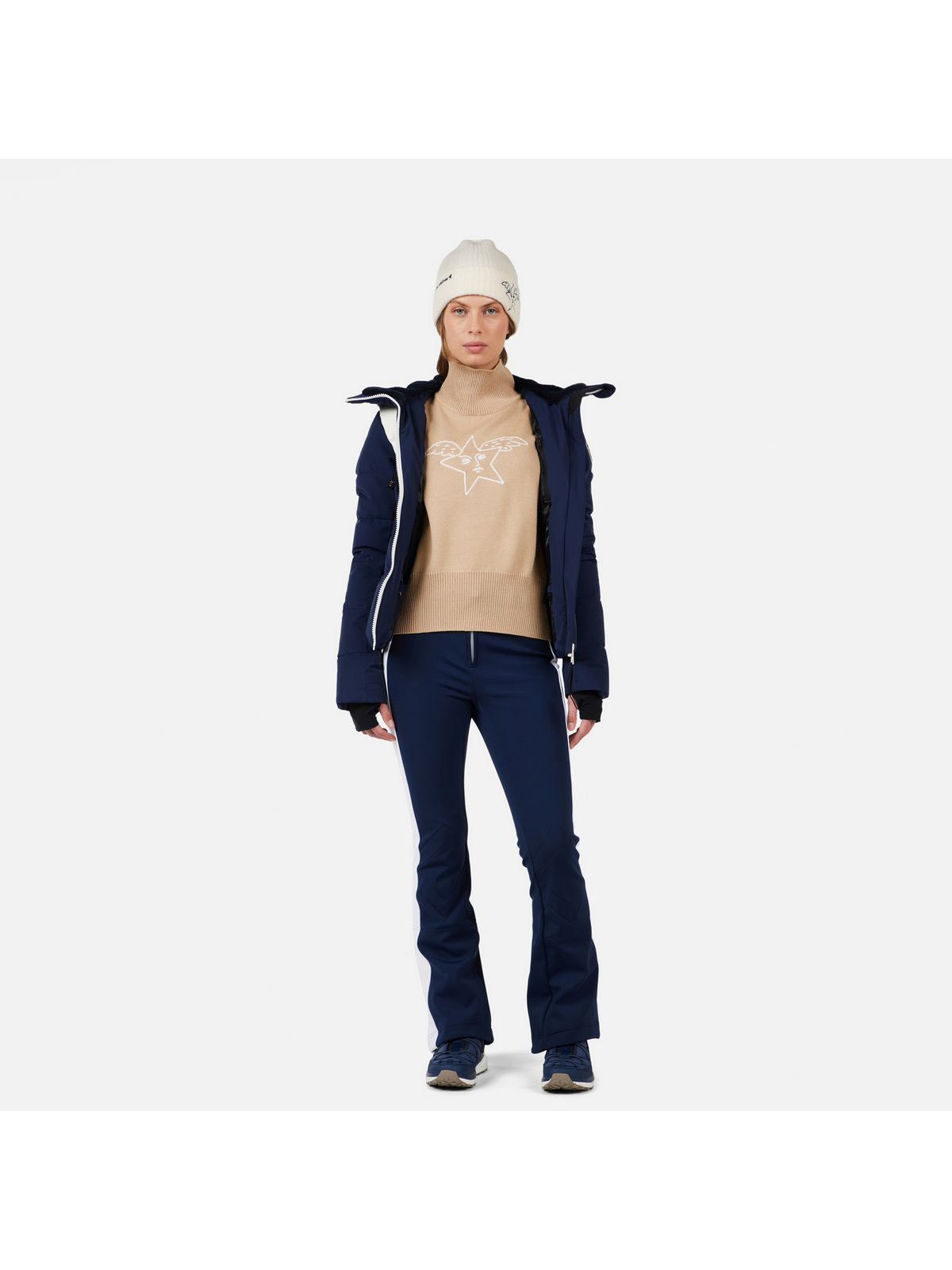 Sweter damski ROSSIGNOL W JCC LINA beżowy