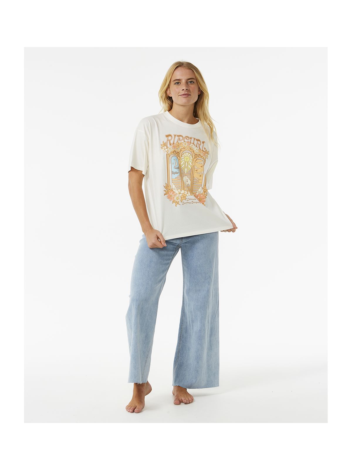Koszulka RIP CURL Tropical Tour Hertiage Tee biały - Adventure Sports