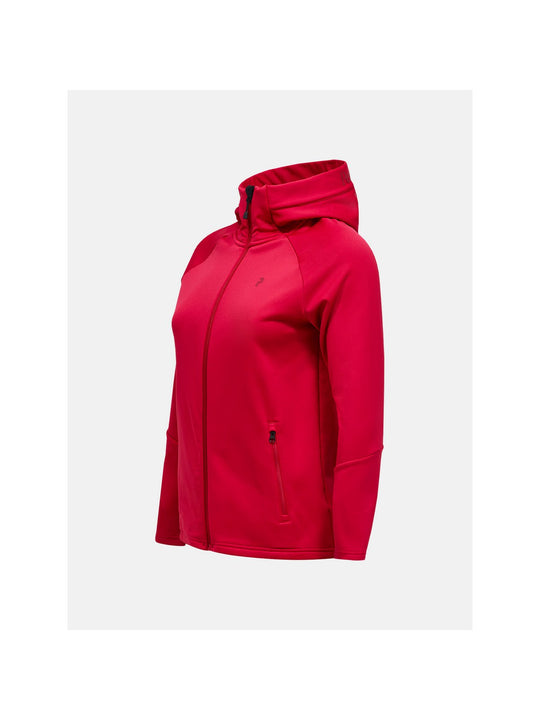 Bluza PEAK PERFORMANCE W Rider Essentials Zip Hood bordowy

