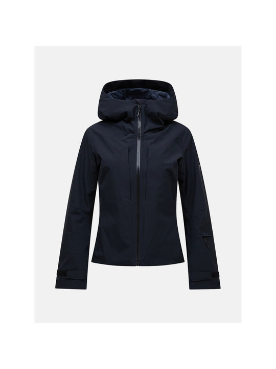 Kurtka narciarska damska PEAK PERFORMANCE Whitelight Short HIPE 2L Insulated Shell Jacket czarna
