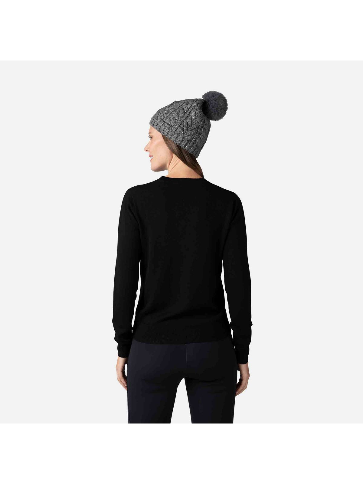 Sweter Rossignol W Esther Round Neck czarny - Adventure Sports