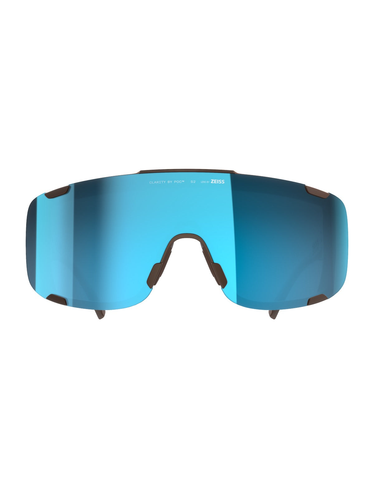 Okulary rowerowe POC Devour Mid brązowy - Clarity Universal/Sunny Turquoise Cat. 3