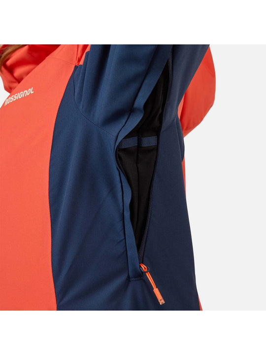 Kurtka narciarska damska ROSSIGNOL W VELIKA INSULATED JKT pomarańczowa
