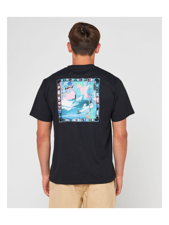 Koszulka RIP CURL Ripcurl X Ba Bapt Photoprintee czarny - Adventure Sports
