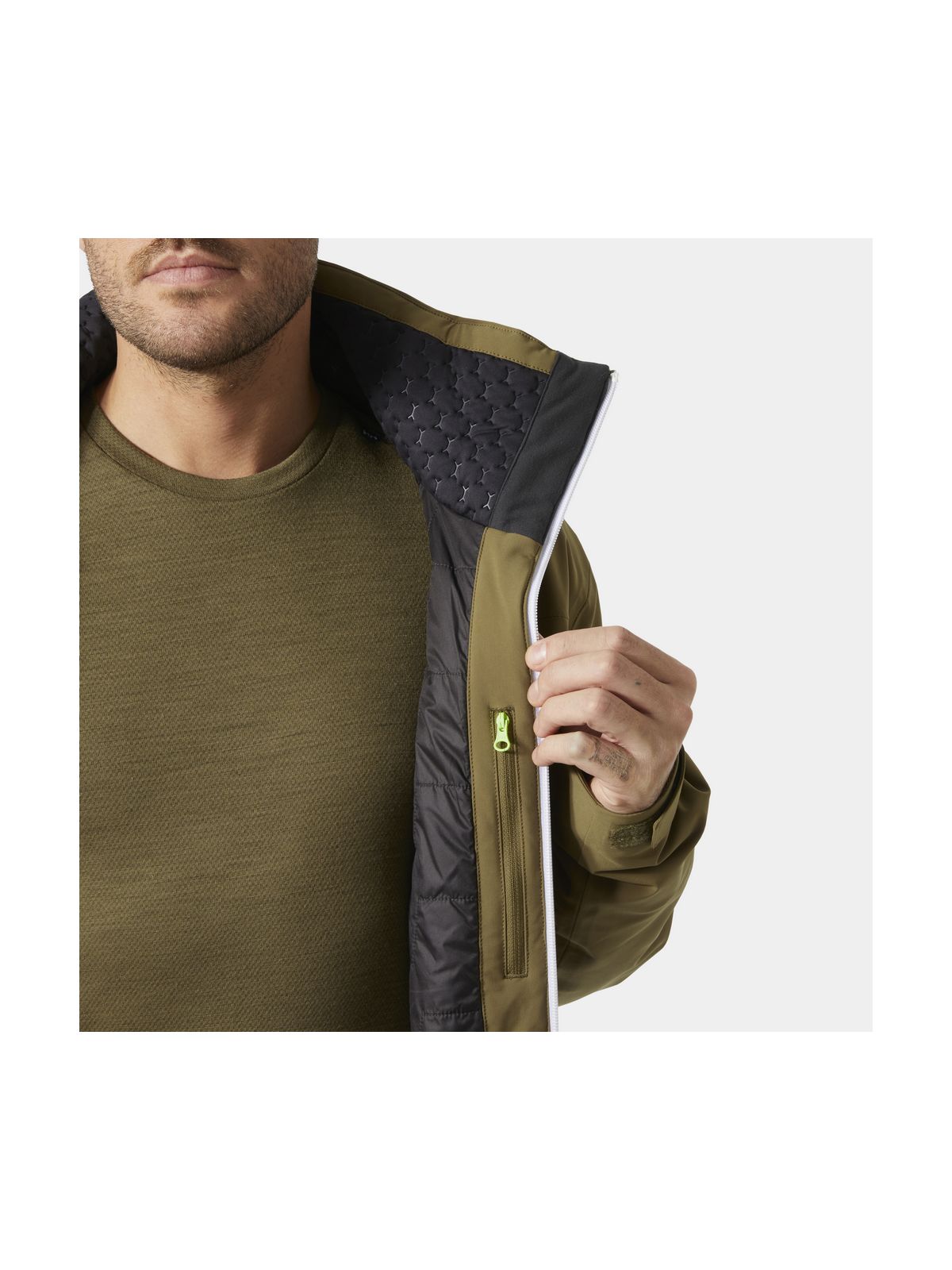 Kurtka narciarska męska HELLY HANSEN ALPHA LIFALOFT JACKET brązowa