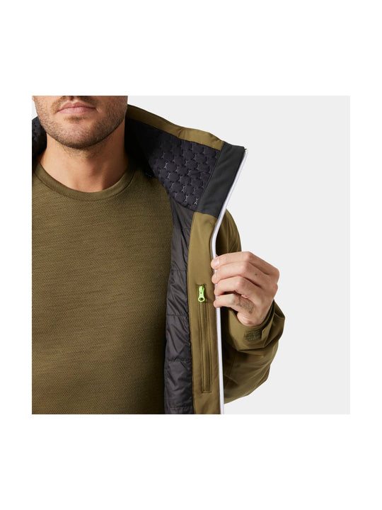 Kurtka narciarska męska HELLY HANSEN ALPHA LIFALOFT JACKET brązowa
