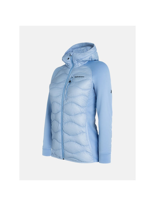 Kurtka damska Peak Performance W Helium Down Hybrid Hood niebieski - Adventure Sports

