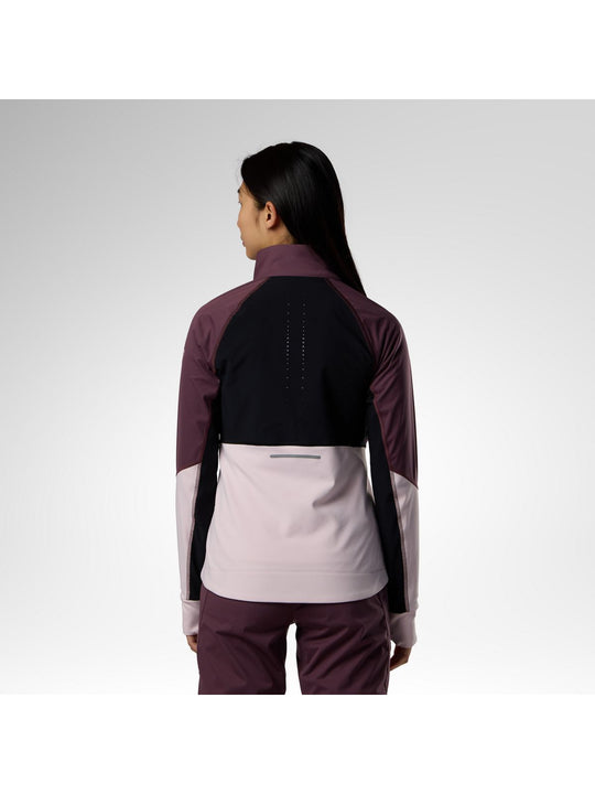 Kurtka narciarska damska ROSSIGNOL W Venon Softshell Jacket bordowa
