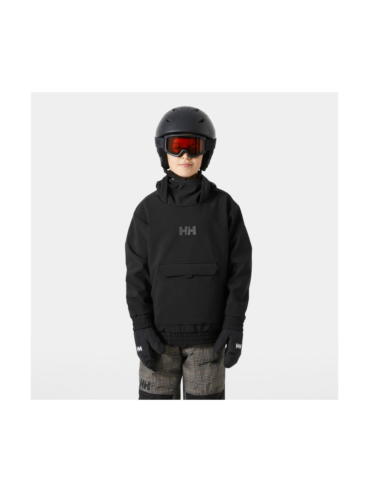 Bluza dziecięca HELLY HANSEN JR POWDER SOFTSHELL HOODIE czarna