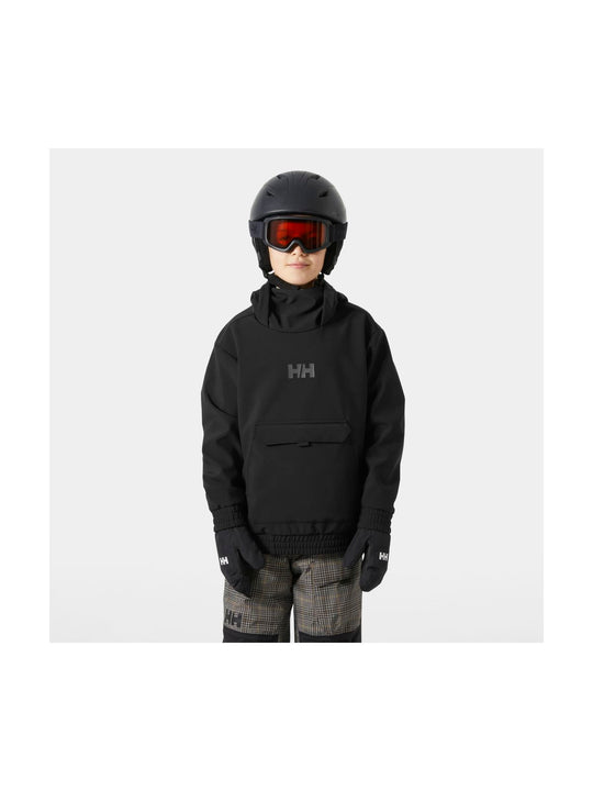 Bluza dziecięca HELLY HANSEN JR POWDER SOFTSHELL HOODIE czarna
