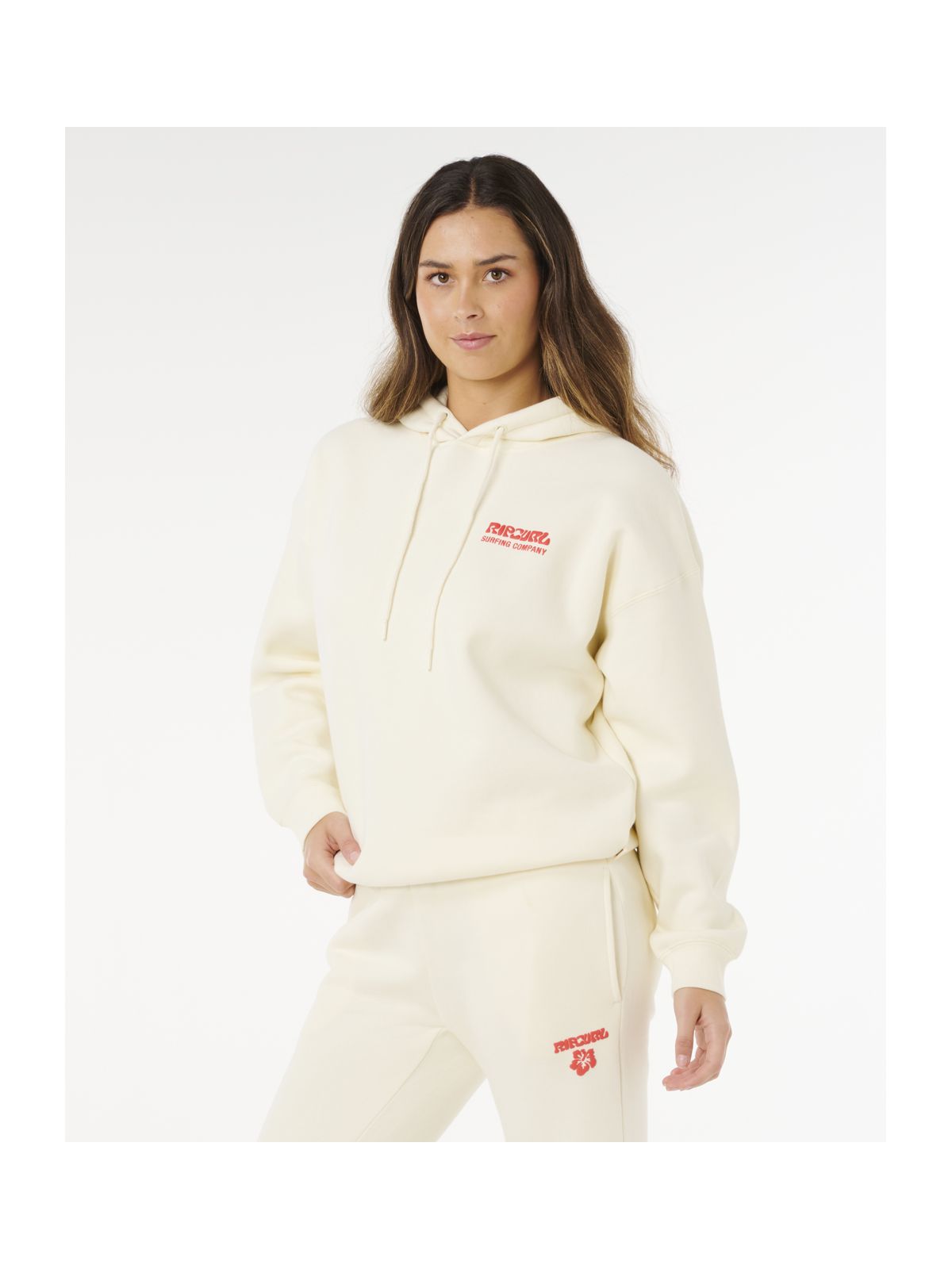 Bluza damska RIP CURL Surf Puff Heritage Hood beżowa