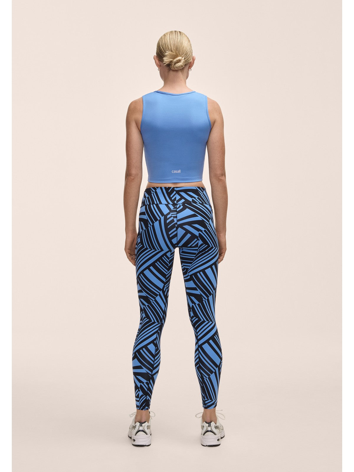 Legginsy damskie Casall Essential Printed Tights niebieski - Adventure Sports