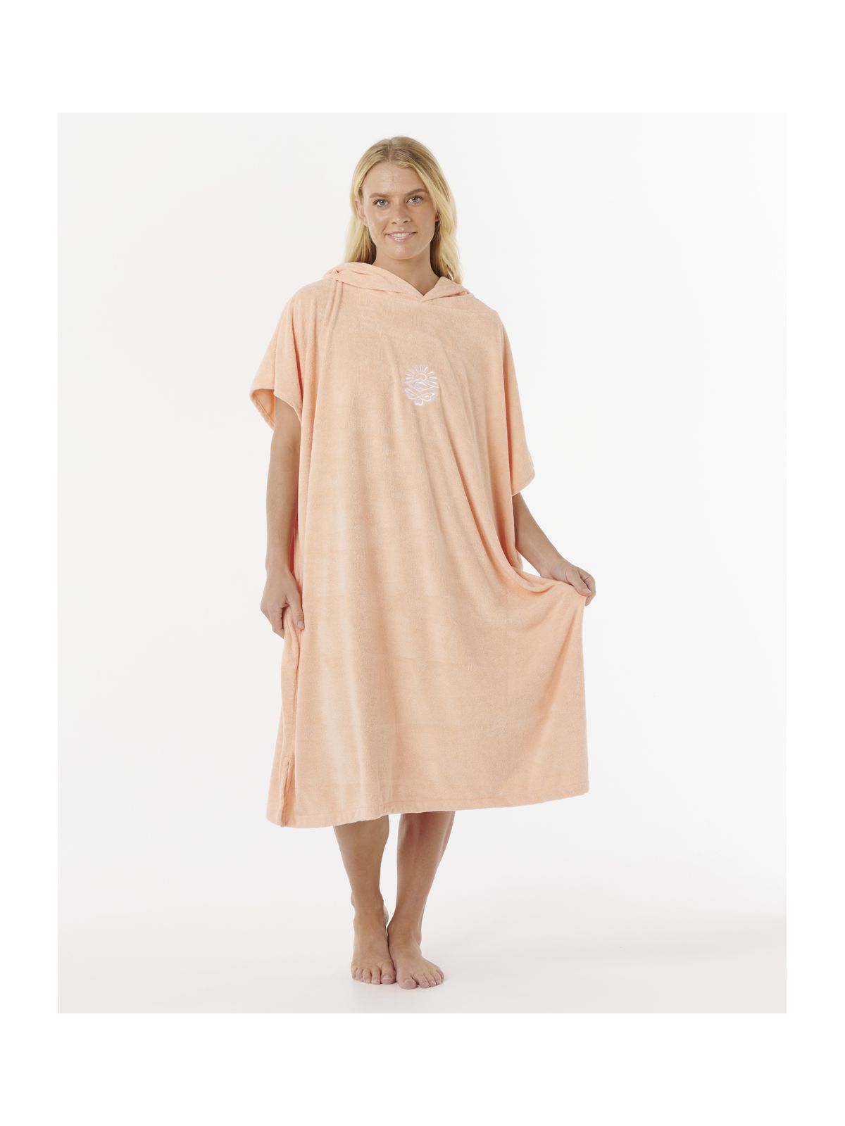Ponczo męskie RIP CURL Brand Hooded Towel pomarańczowy