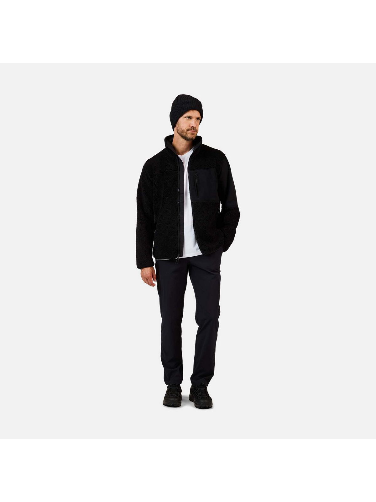 Bluza męska męska ROSSIGNOL ALLTRACK FZ SHERPA JKT czarna
