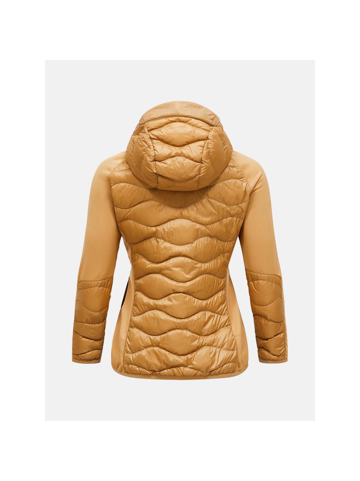 Kurtka PEAK PERFORMANCE Helium Down Hybrid Hood Women brązowy