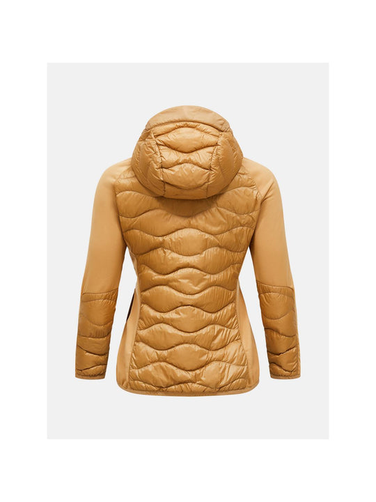 Kurtka PEAK PERFORMANCE Helium Down Hybrid Hood Women brązowy
