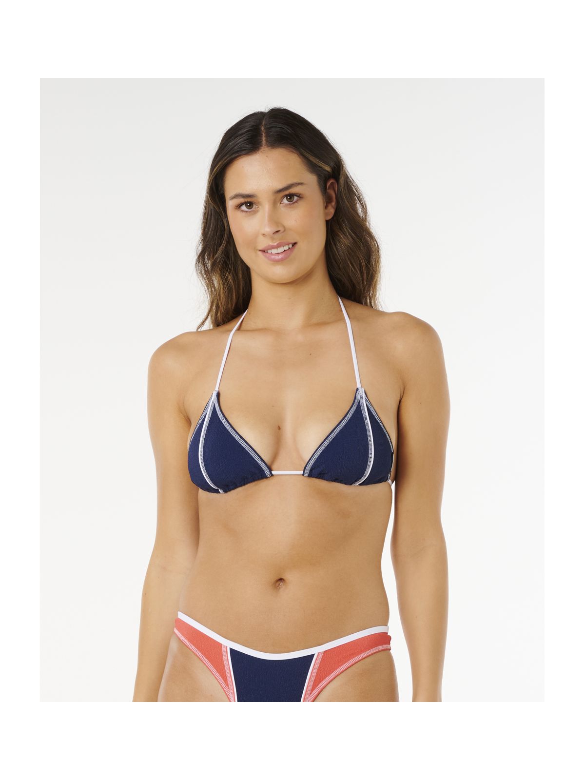 Góra bikini RIP CURL Surf Tide Sliding Tri granatowa