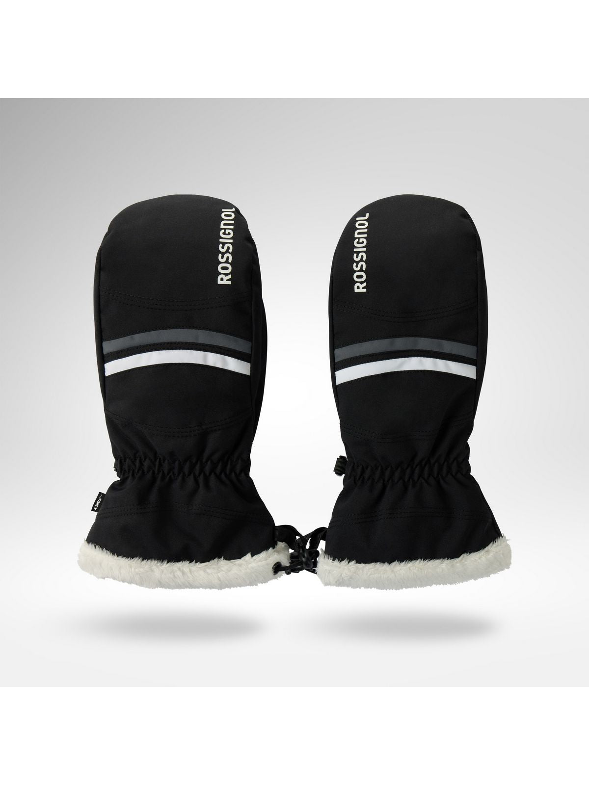 Rękawice narciarskie damskie ROSSIGNOL W Piste Mittens R-Shell Dry czarne
