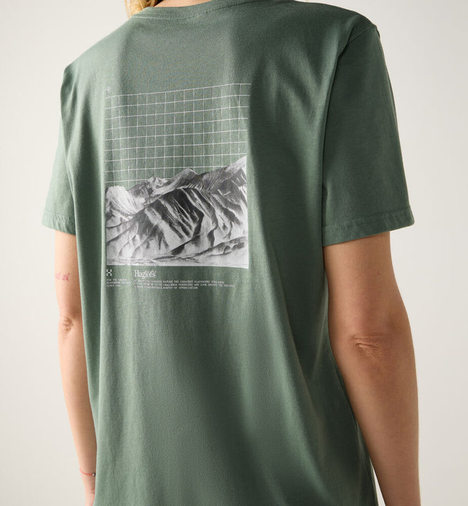 Koszulka HAGLÖFS Outsiders Graphic Tee Women chlorophyll green
