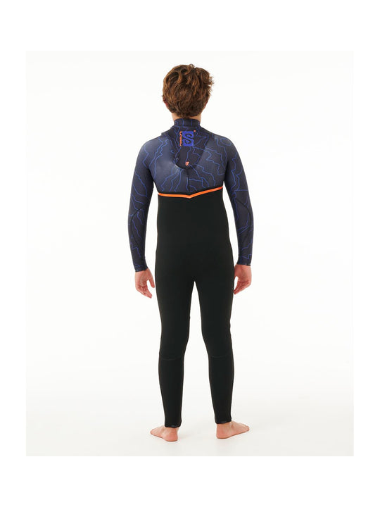 Pianka surfingowa dziecięca RIP CURL Kids Flashbomb 4/3 C/Zip fioletowy - Adventure Sports

