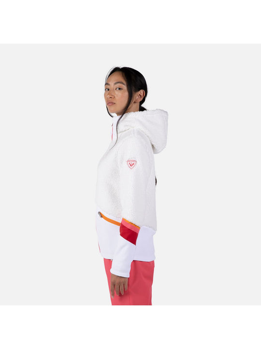 Bluza damska ROSSIGNOL W Wispile Fleece Fzh biały

