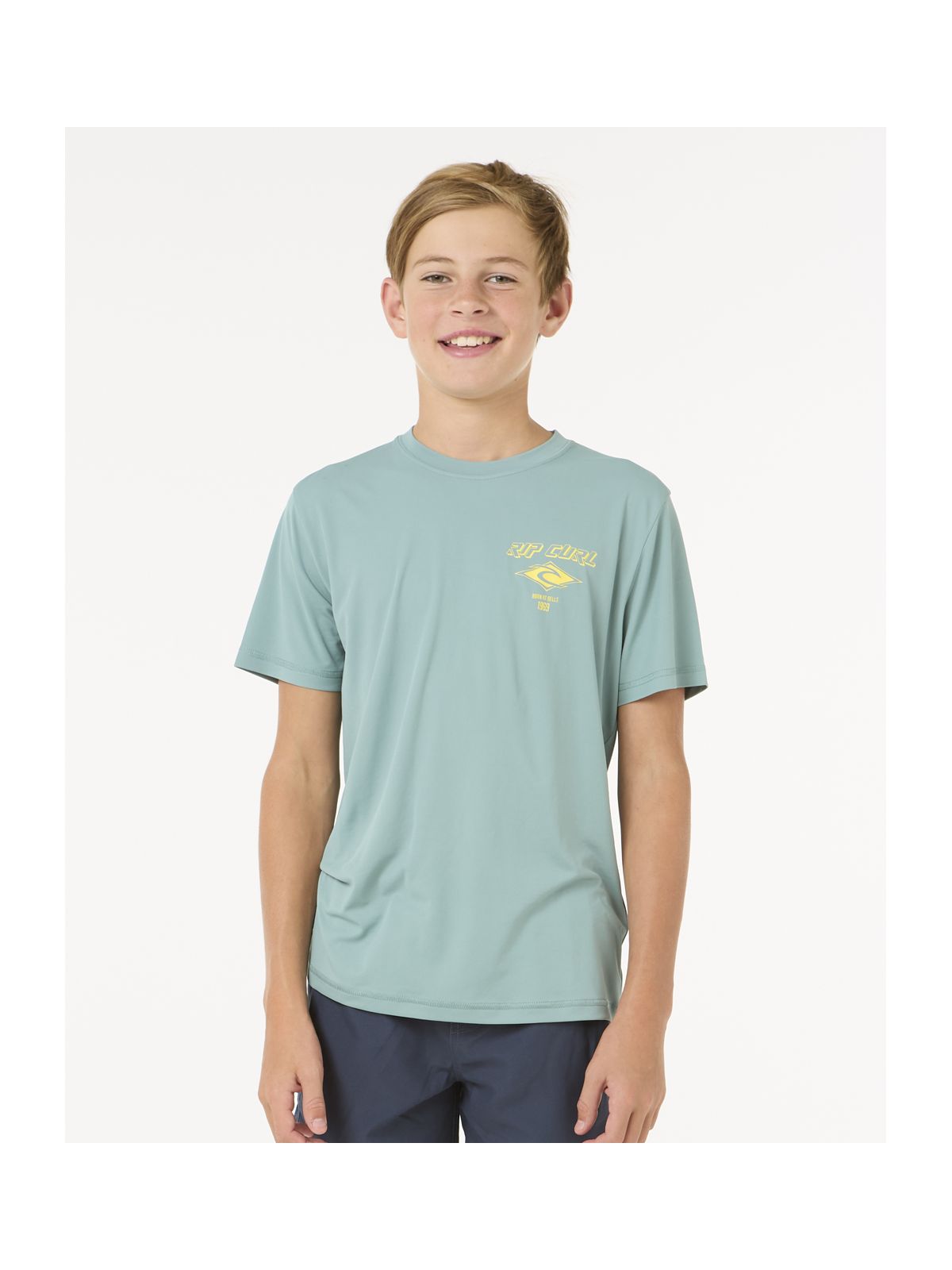 Lycra dziecięca RIP CURL ICONS SURFLITE UPF S/S - BOY niebieska