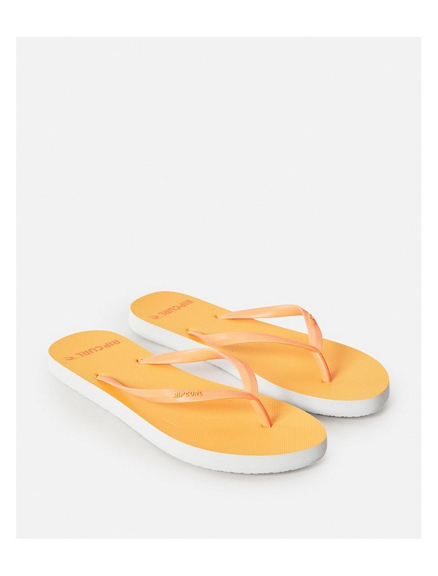 Japonki plażowe damskie RIP CURL Bondi Bloom Open Toe pomarańczowe