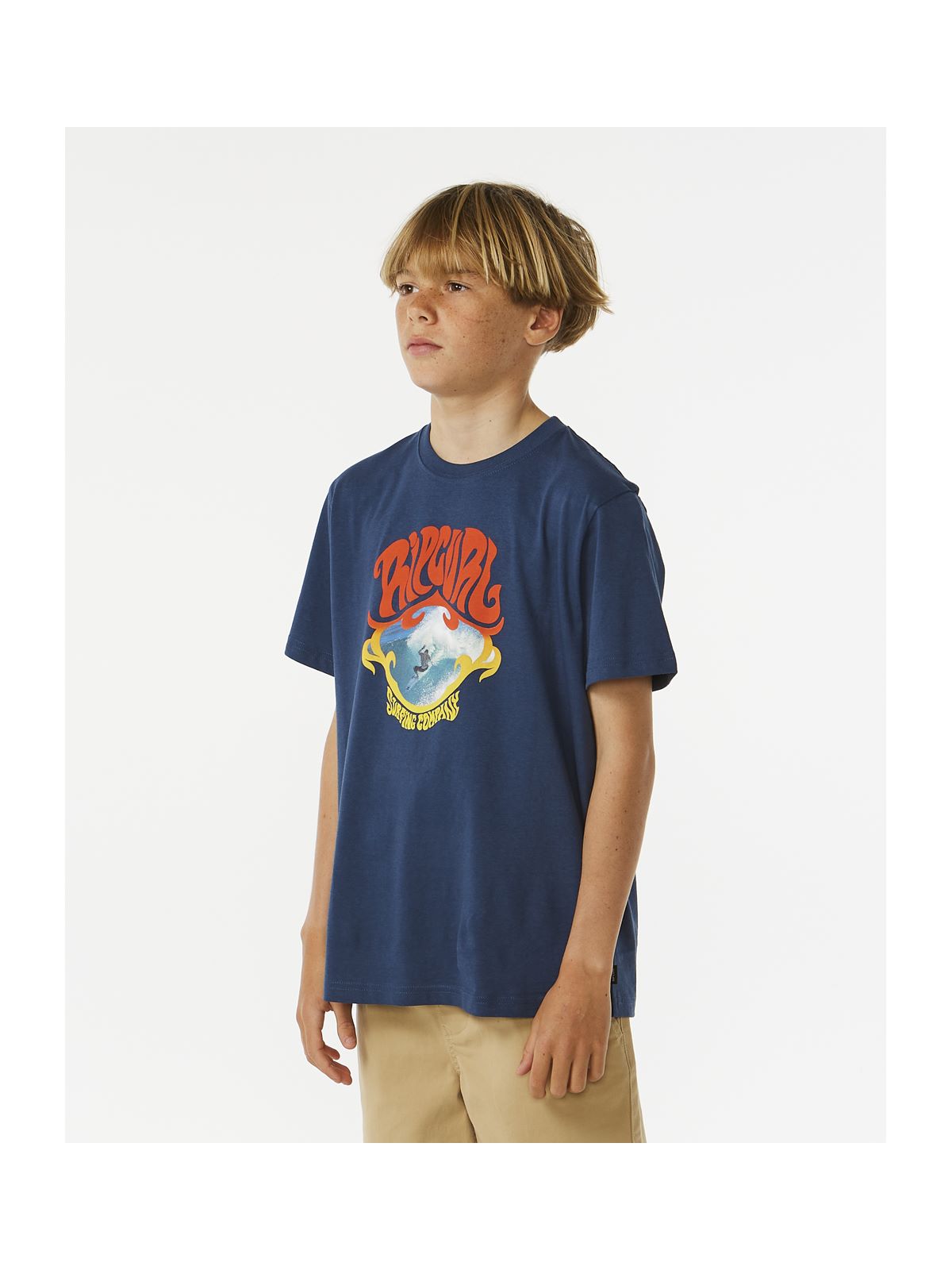 Koszulka RIP CURL Action Tee Boy granatowy - Adventure Sports