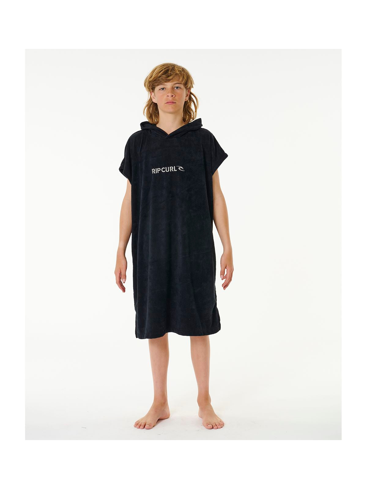 Poncho RIP CURL Brand Hooded Towel Boy czarny - Adventure Sports