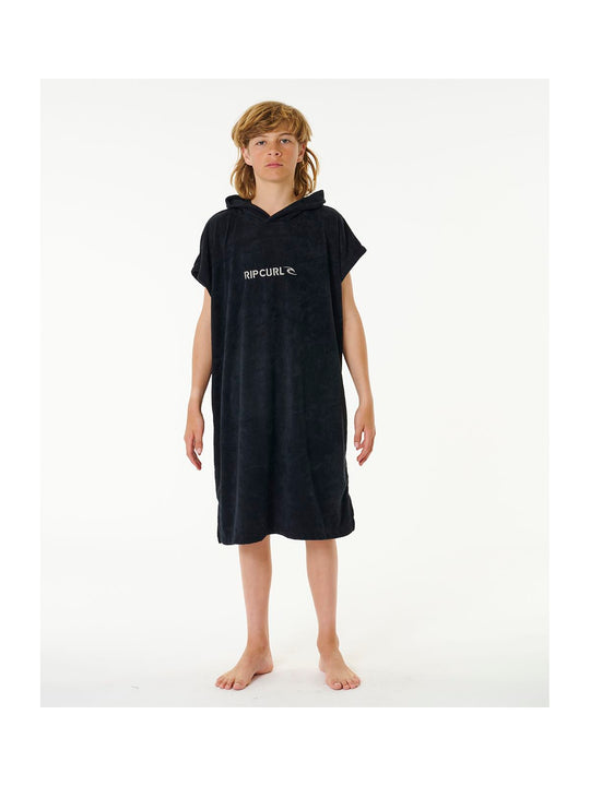 Poncho RIP CURL Brand Hooded Towel Boy czarny - Adventure Sports

