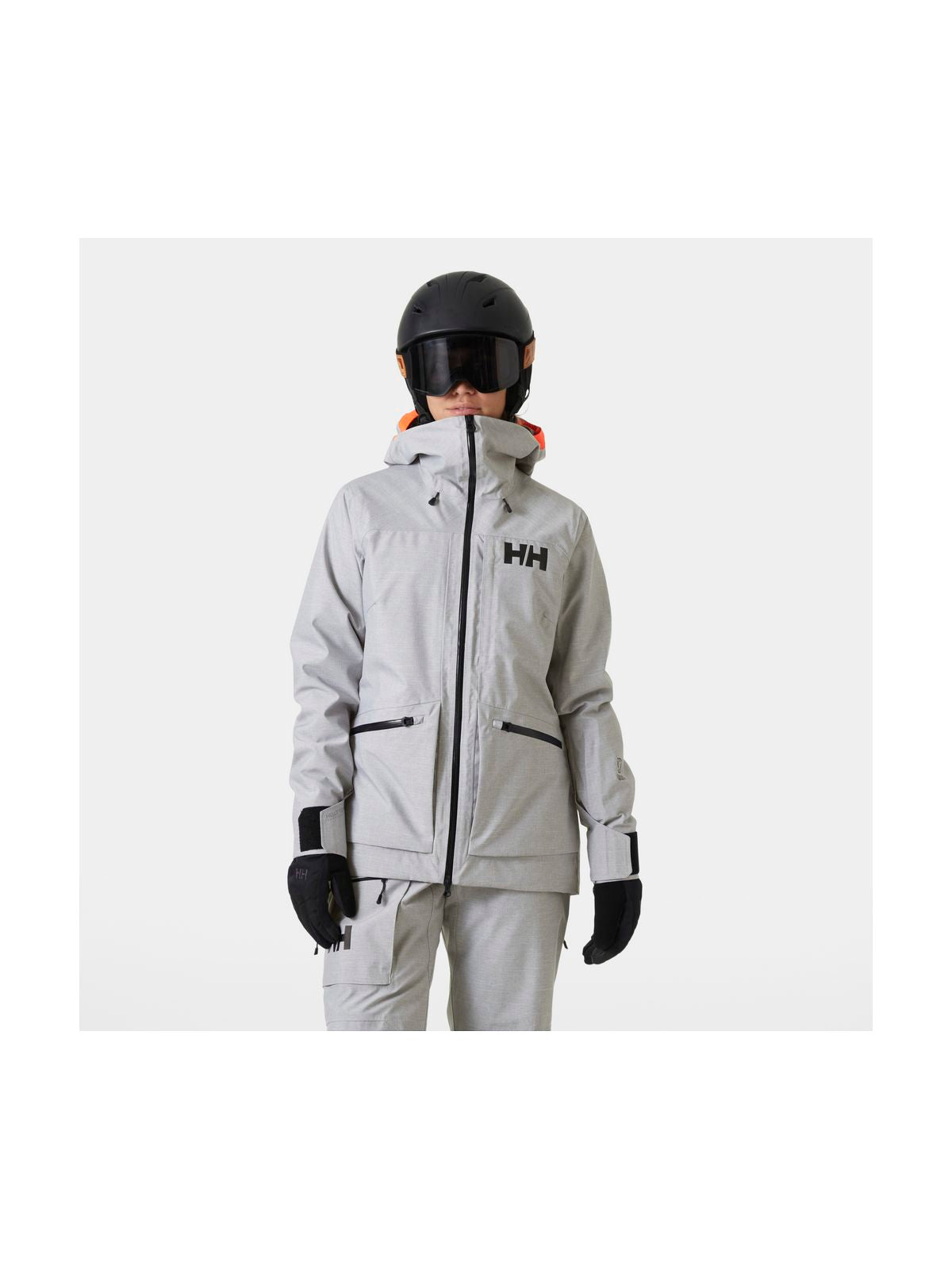 Kurtka narciarska damska HELLY HANSEN W POWDERQUEEN 3.0 JACKET szara