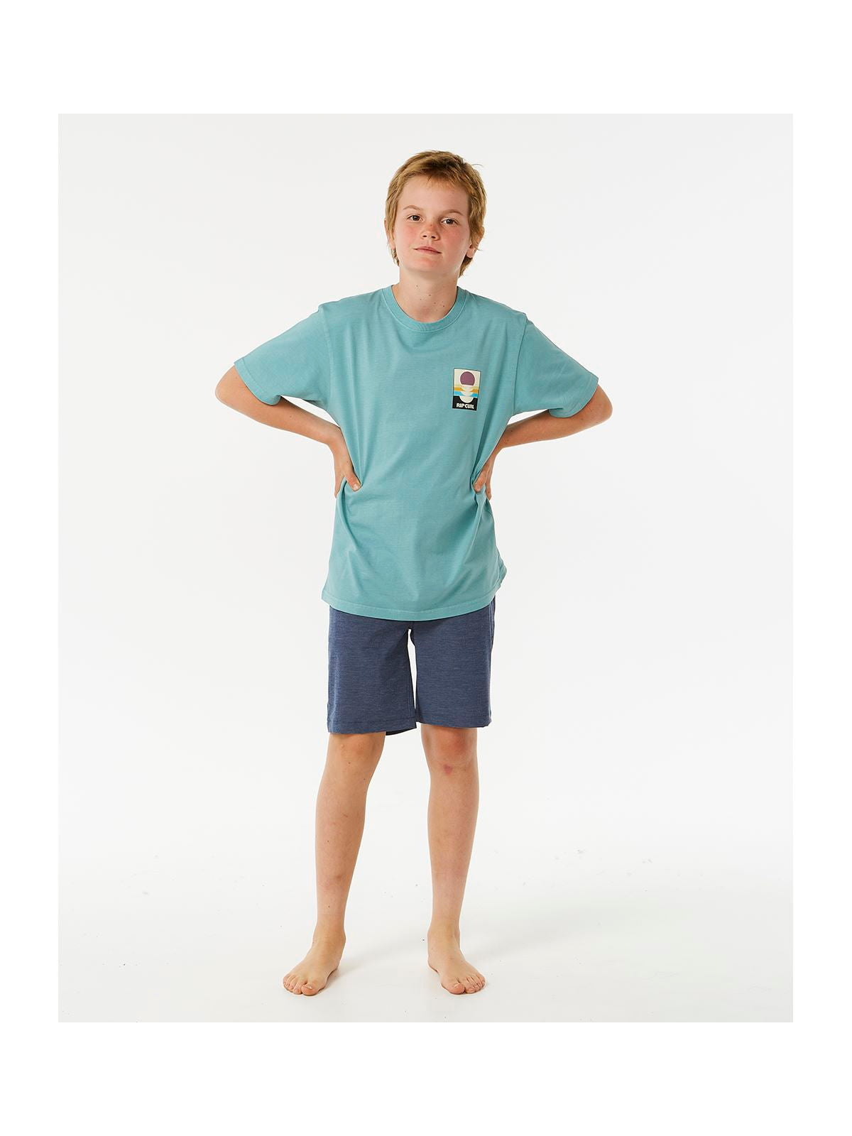 Koszulka RIP CURL Surf Revivial Peaking Tee Boy niebieski - Adventure Sports