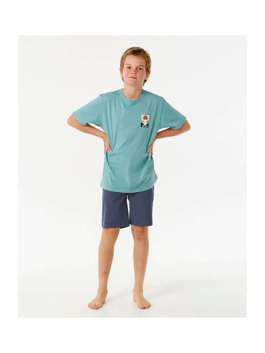 Koszulka RIP CURL Surf Revivial Peaking Tee Boy niebieski - Adventure Sports
