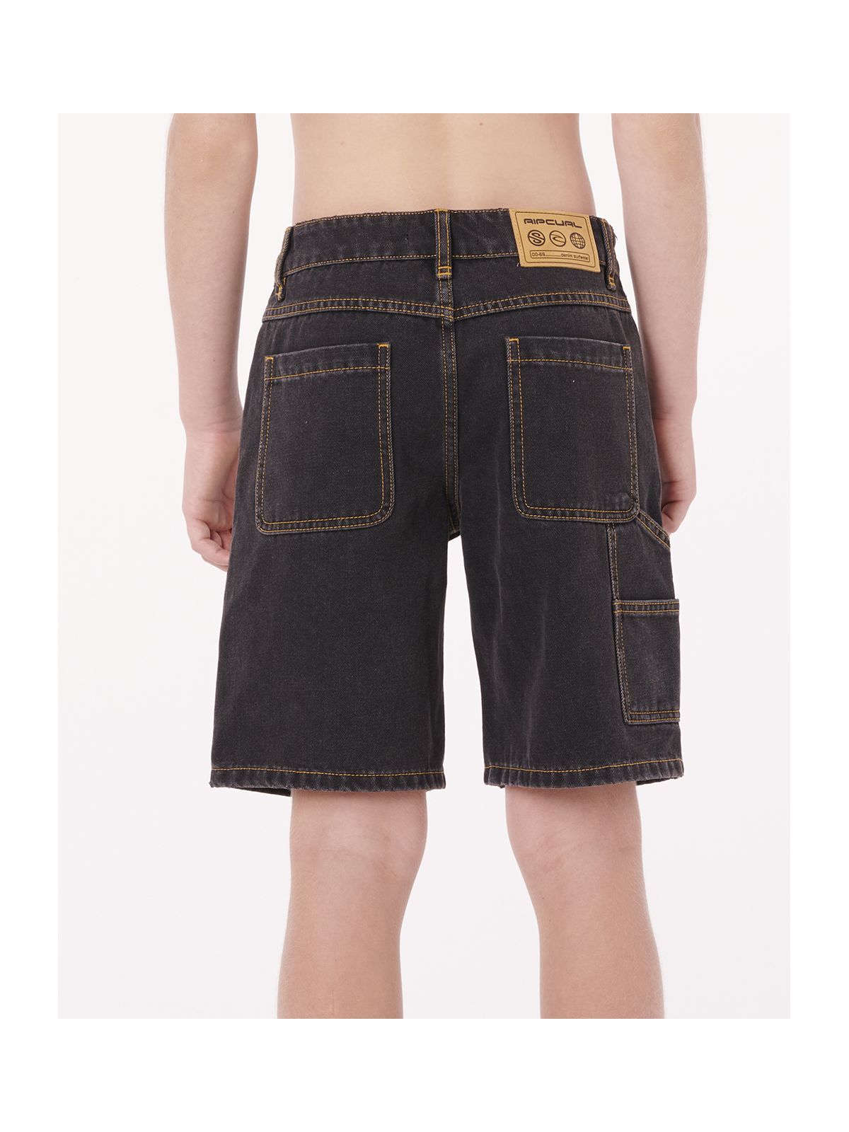 Szorty chłopięce RIP CURL Hyped Up Denim Walkshort-Boy czarne