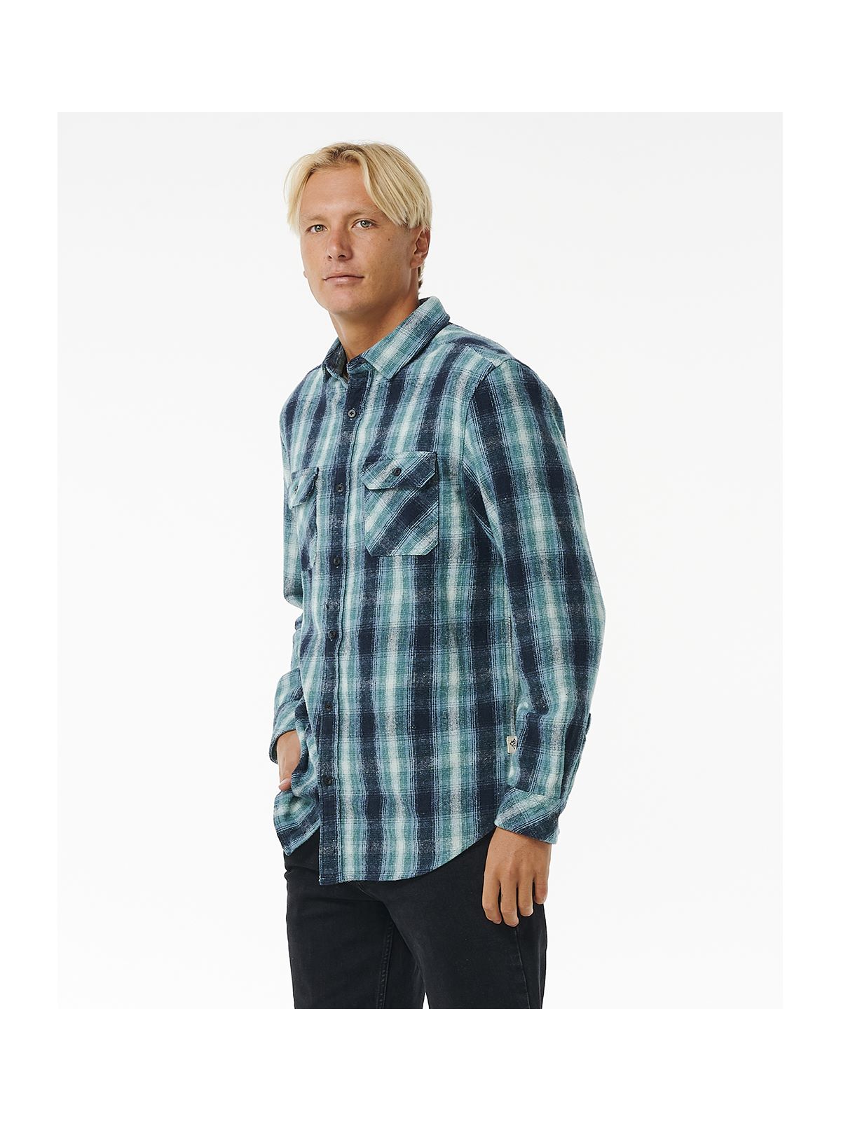 KOSZULA RIP CURL SWC FLANNEL SHIRT granatowy - M - Koszula - Adventure Sports