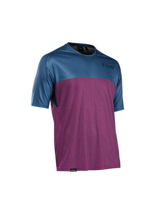 Koszulka rowerowa NORTHWAVE Edge Jersey - niebieski/fioletowy - Adventure Sports
