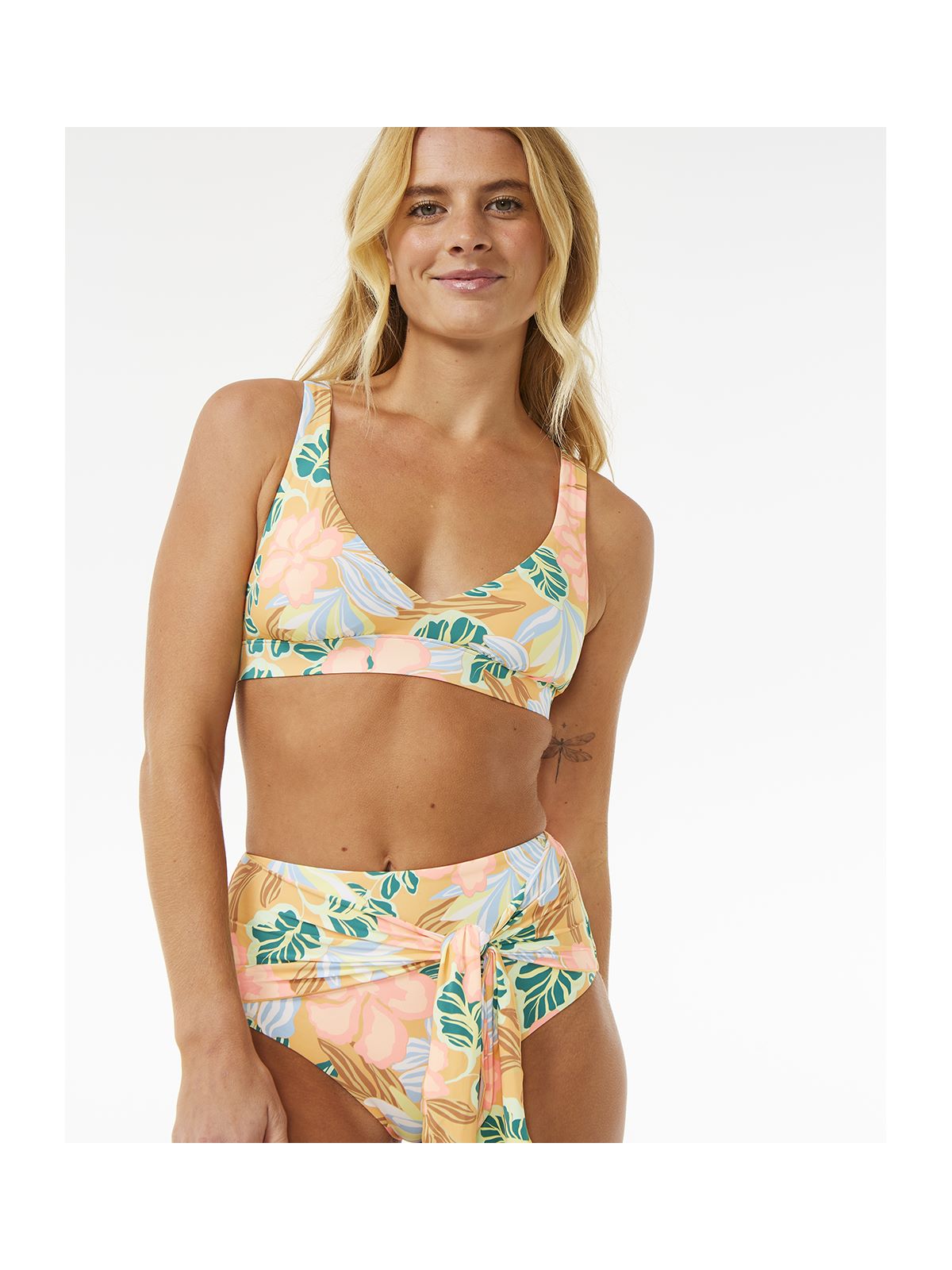 Top RIP CURL Follow The Sun Crop pomarańczowy - Adventure Sports