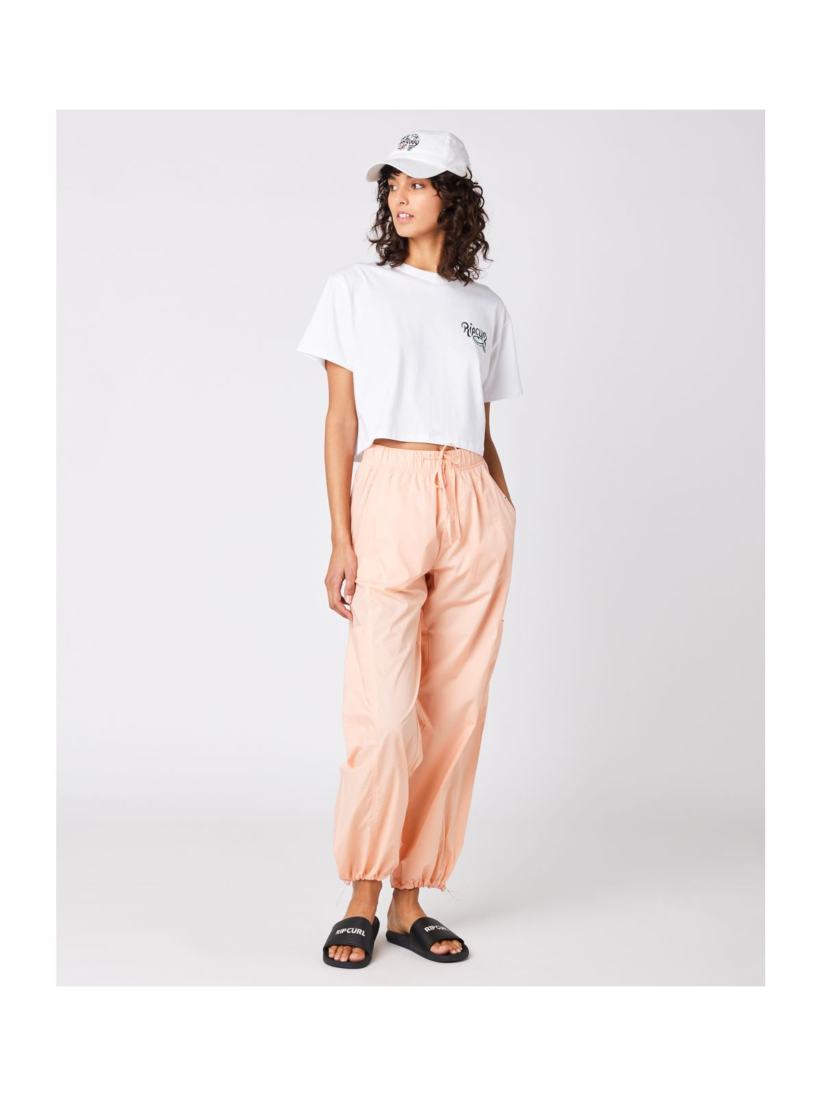 Koszulka RIP CURL Paradiso Crop Tee biały - Adventure Sports